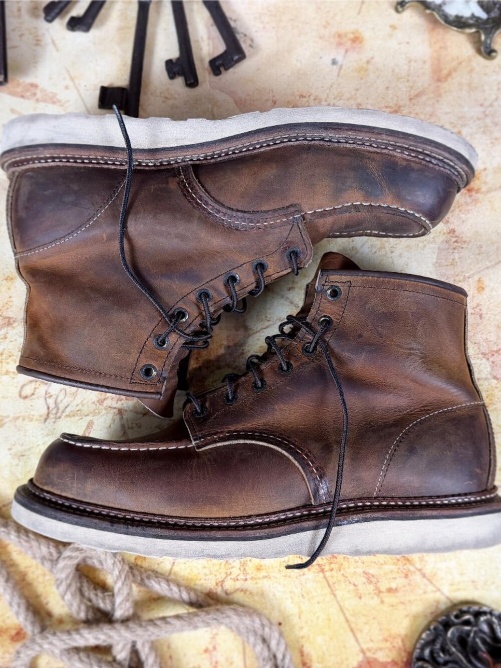 Red Wing Heritage 1907 Classic Moc Boots | Copper Rough & Tough | Men's 11.5 D - Picture 16 of 16